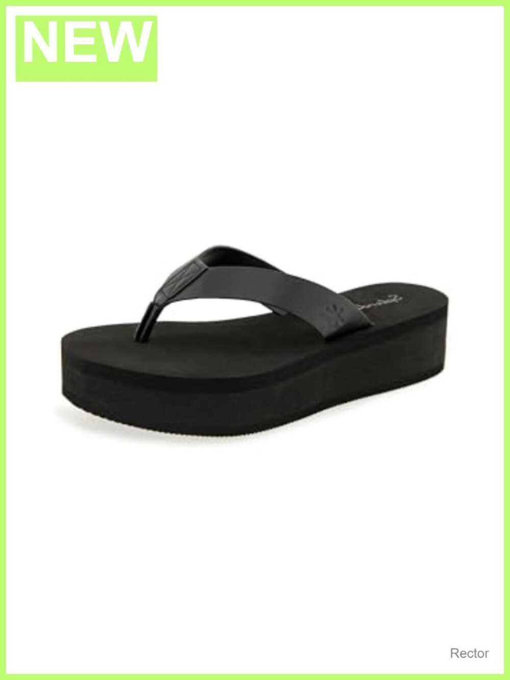 Faux Leather Wedge Sandal Slingback Slip On Round Toe Casual